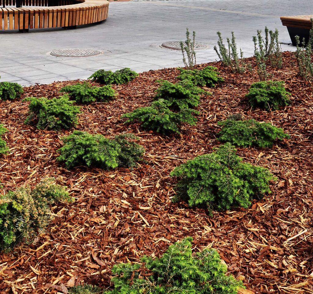 Herttuankulman vihertyöt, viherinfrastruktuuri