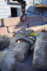 Kakolan graniittia kivisaksissa.